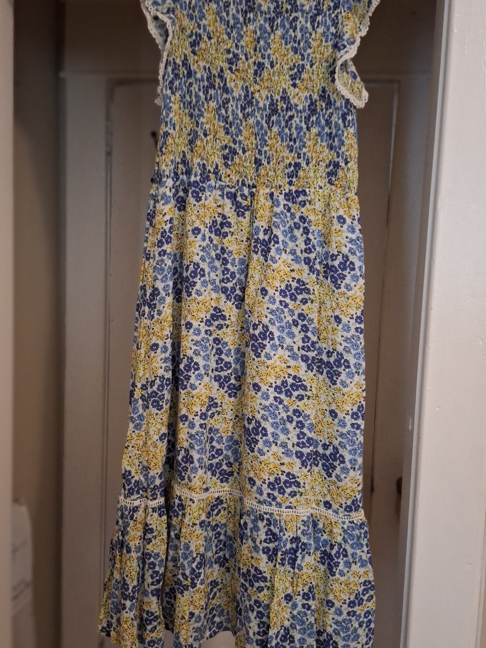 Lost + Wander Blue and Yellow Floral Dress - Picture 5 of 8